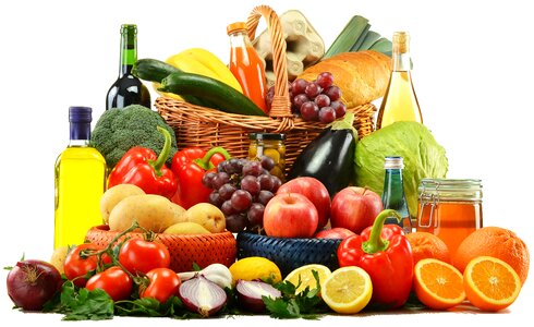 Vegetables fruits foods