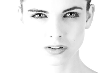 Woman girl face