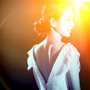 Woman girl light