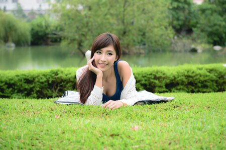 Woman girl portrait