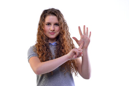 Woman girl six