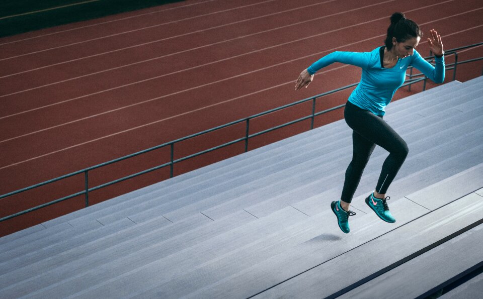 Woman girl training