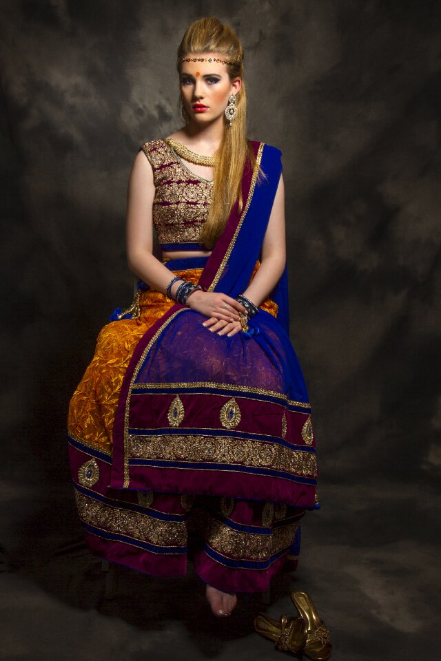 Woman girl wedding dress