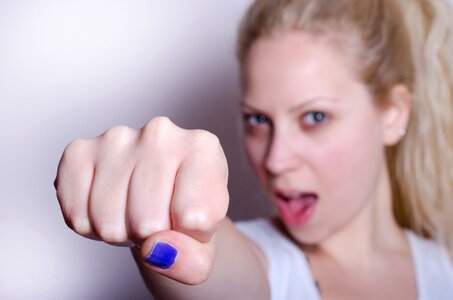 Woman punch