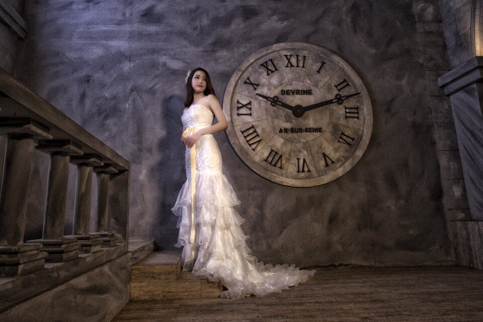 Woman wedding dress