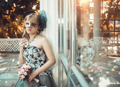 Bride woman mask