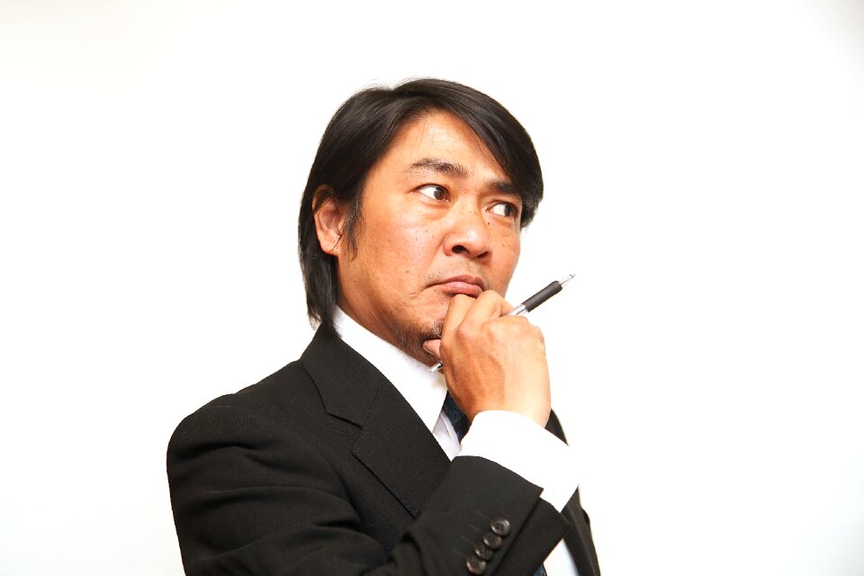 Business man thinking