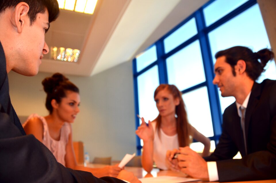 Business persons meeting