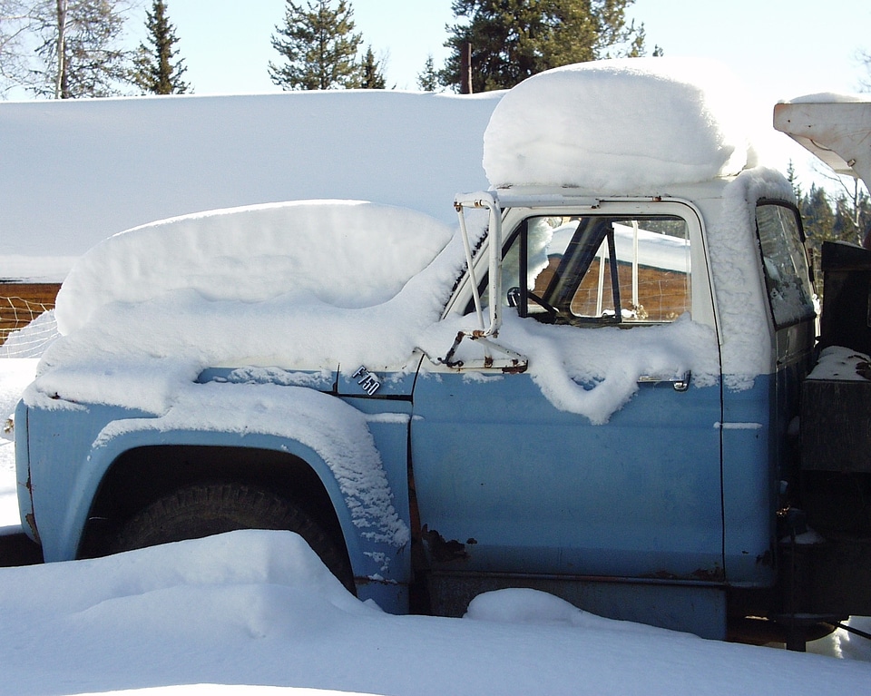 Snow covered snow cold