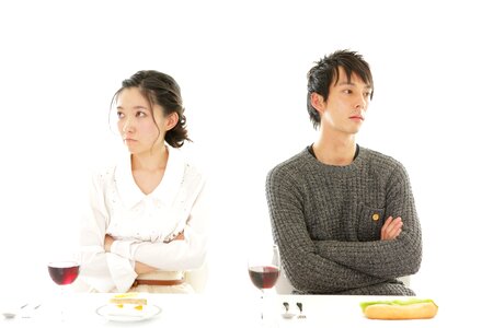 Couple angry