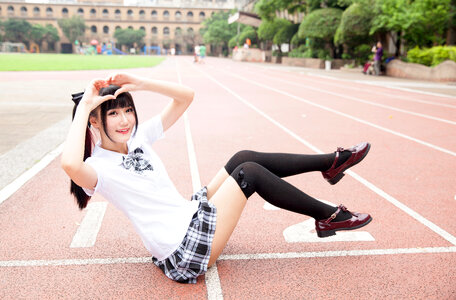 Female student heart