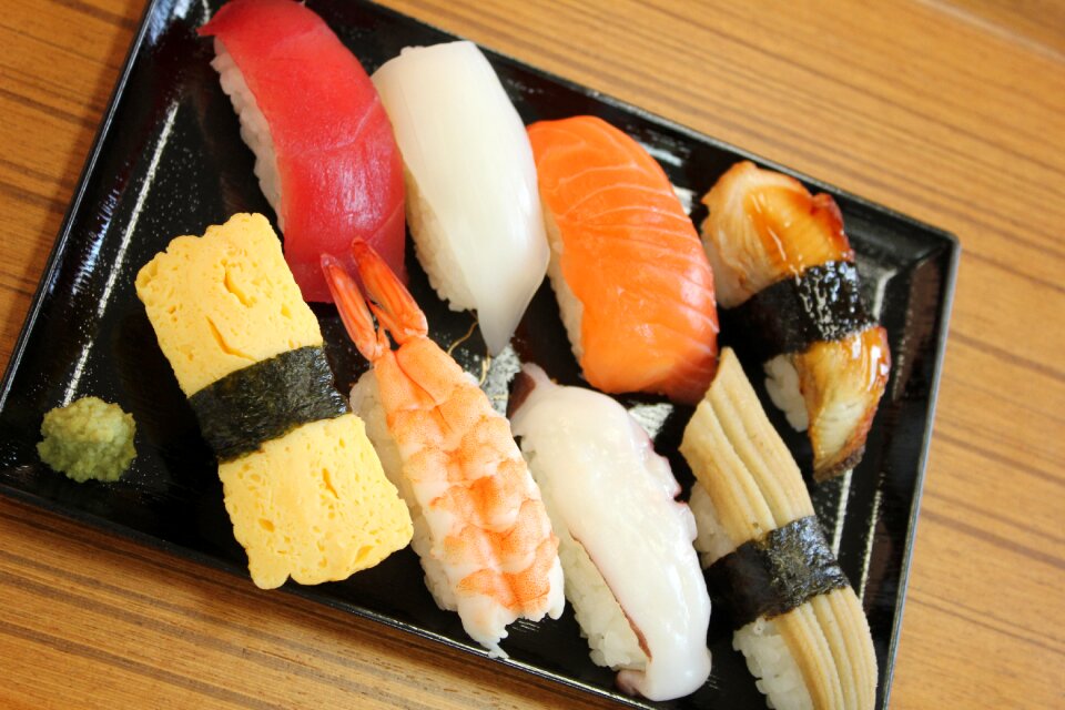Nigiri sushi japanese food