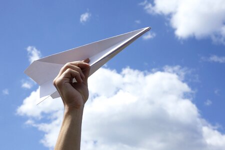 Paper airplane photo