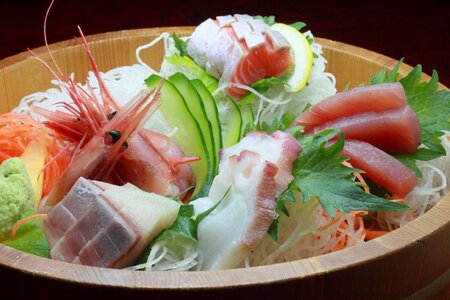 Sashimi seafood