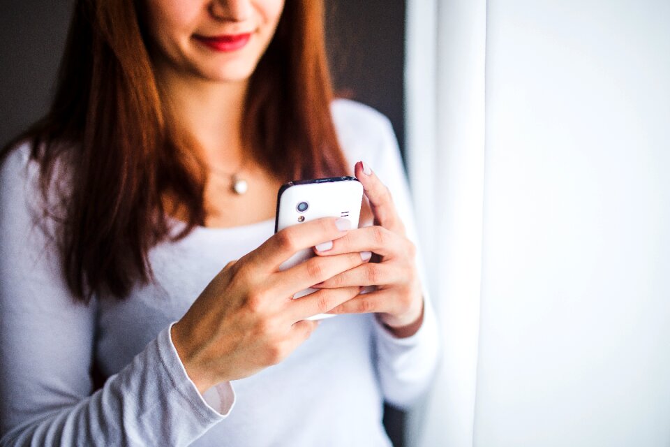 Smartphone girl woman