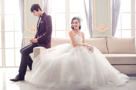 Wedding bride groom