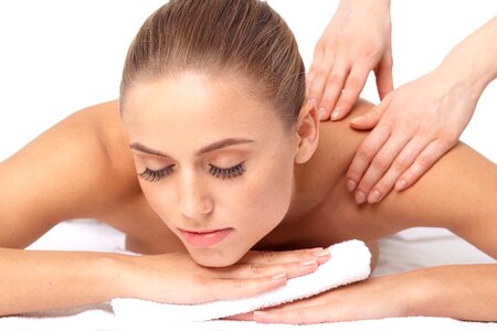Woman day spa massage