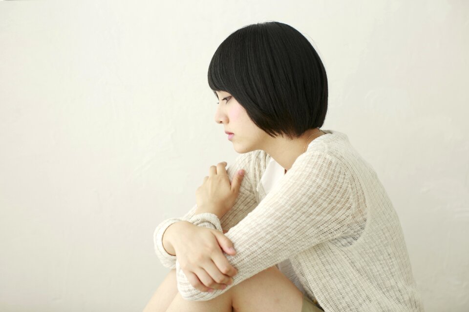 Woman girl depressed