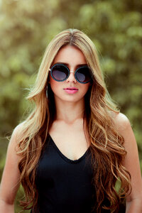 Woman girl portrait sunglasses