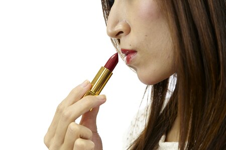 Woman lipstick make up