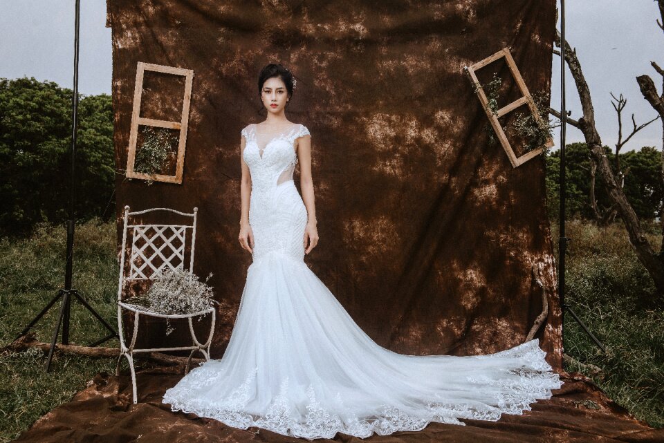 Bride wedding dress