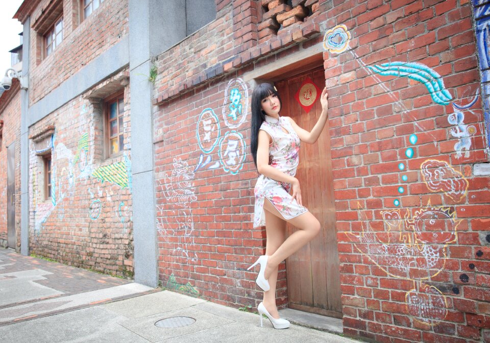 Woman girl cheongsam
