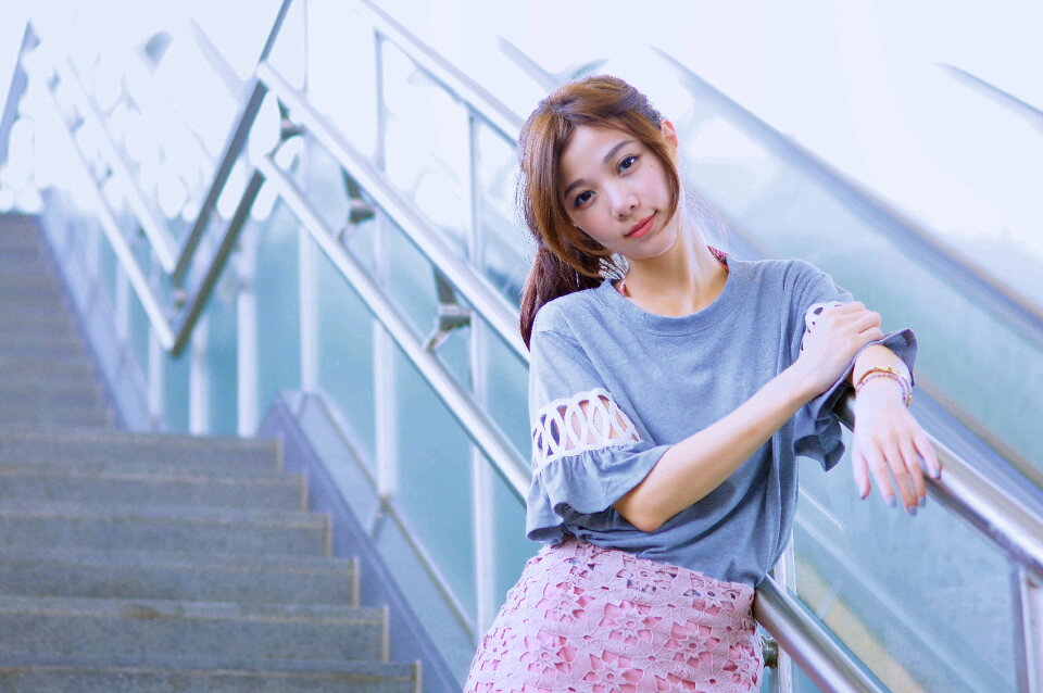 Woman girl portrait