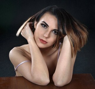 Woman girl portrait