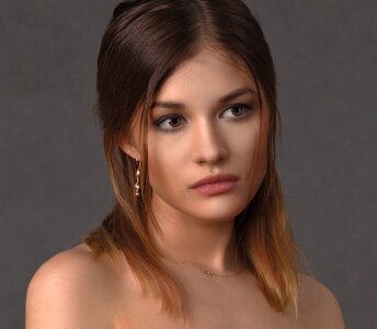 Woman girl portrait
