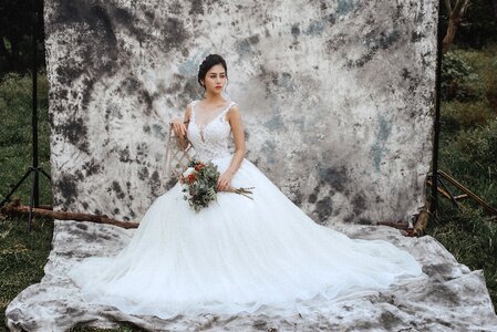 Bride wedding dress