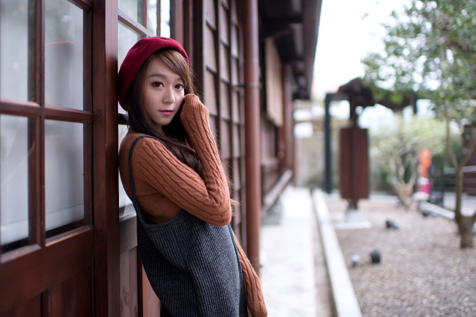 Woman girl portrait