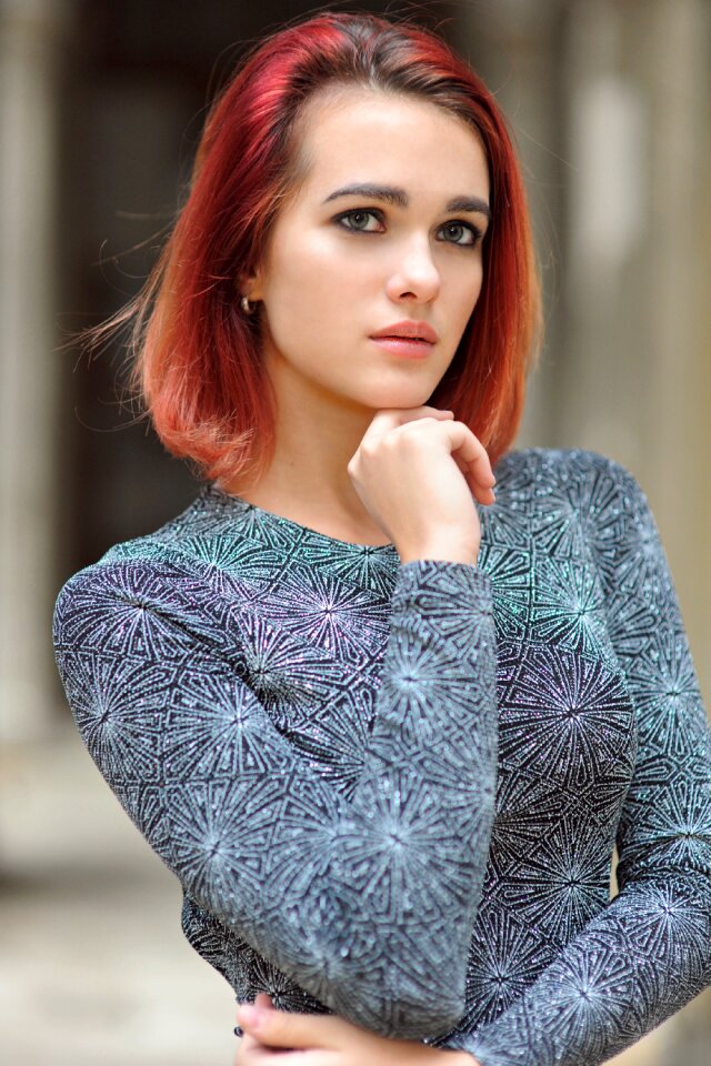 Woman girl portrait
