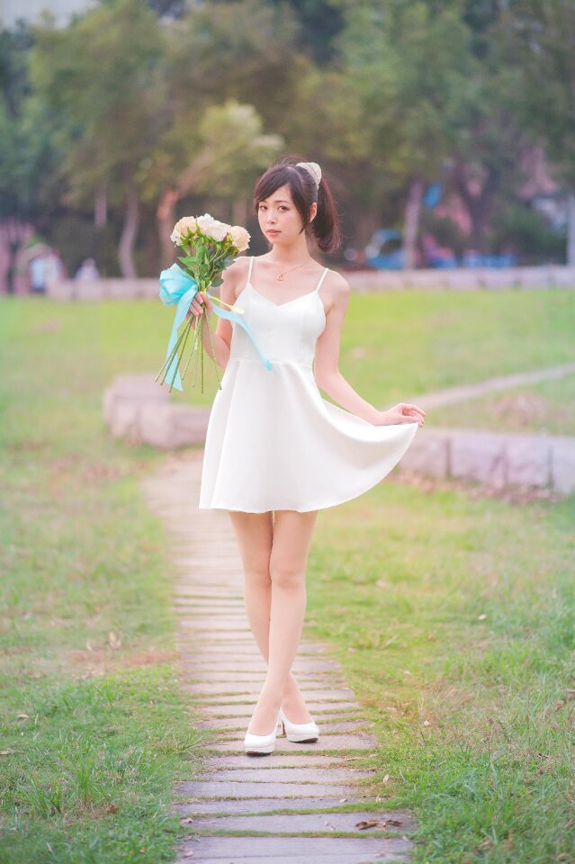 Woman girl portrait