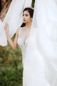 Bride wedding dress photo