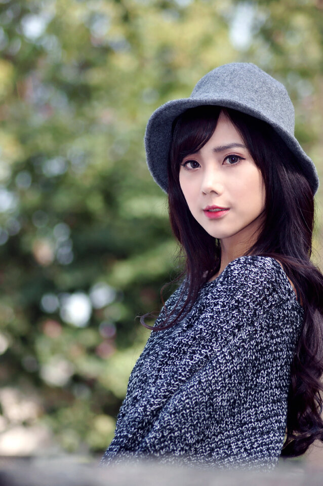 Woman girl portrait
