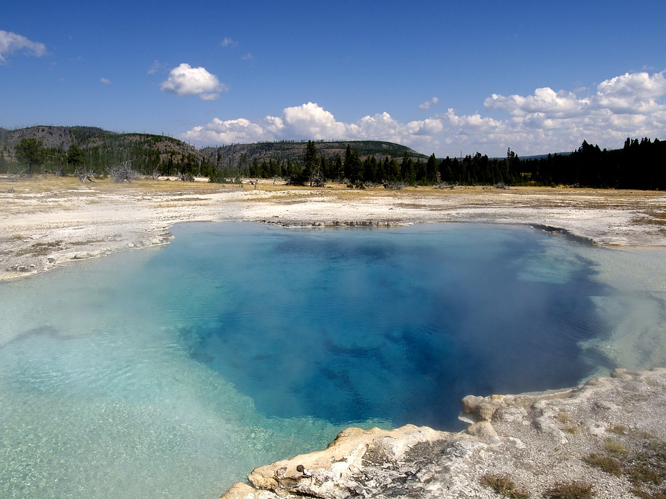 Nature lake landscape