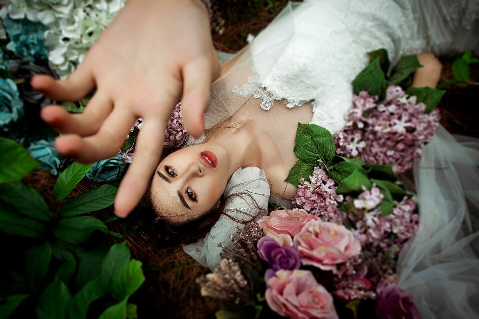 Bride wedding dress