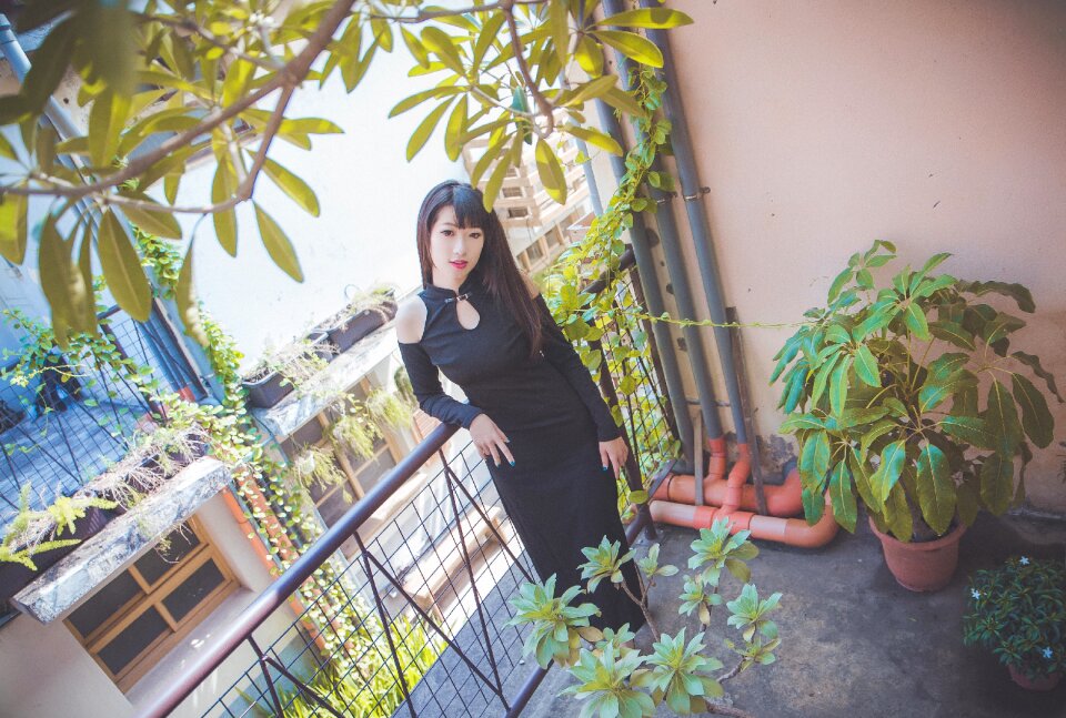 Woman girl cheongsam
