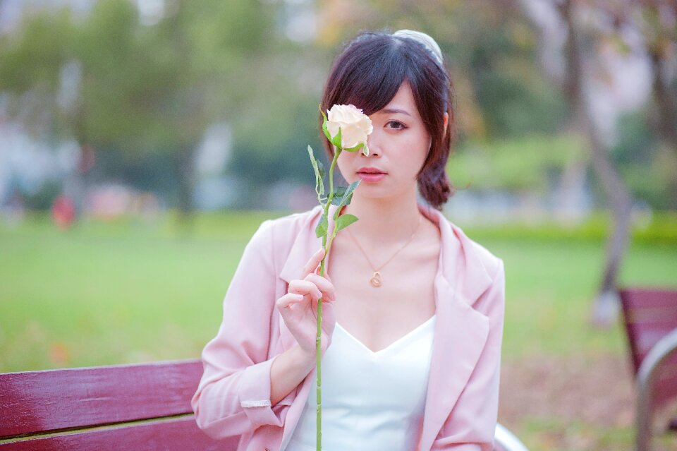 Woman girl portrait