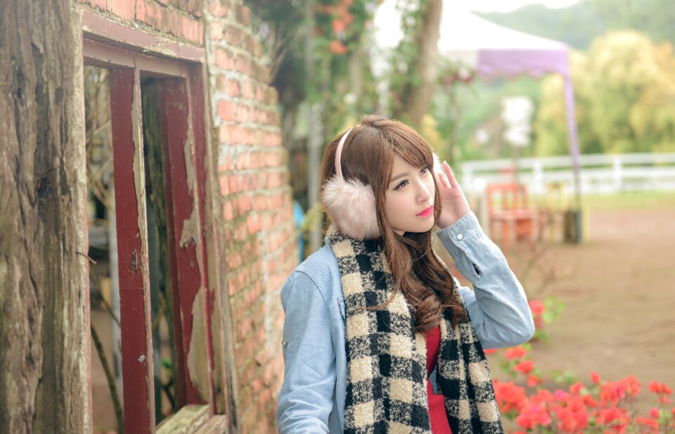 Woman girl portrait