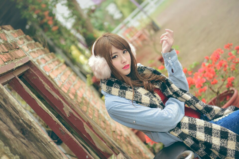 Woman girl portrait