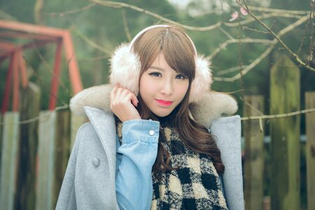 Woman girl portrait