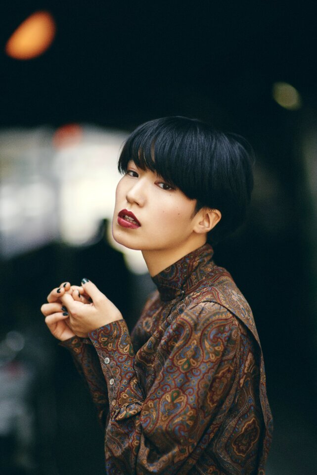 Woman girl portrait
