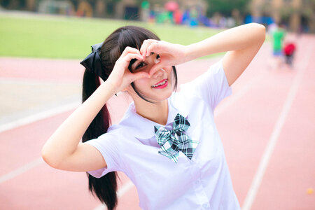 Female student heart