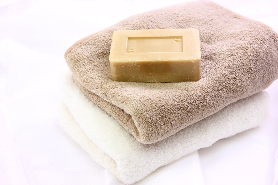 Soap towel photo