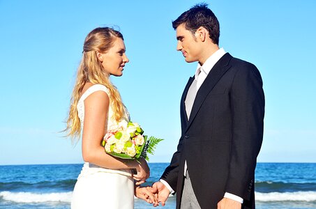 Wedding bride groom