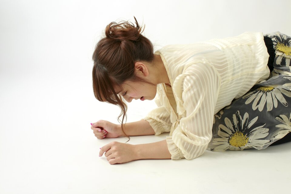 Woman girl depressed