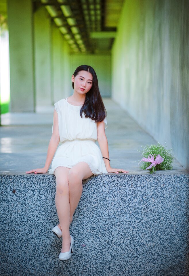 Woman girl portrait