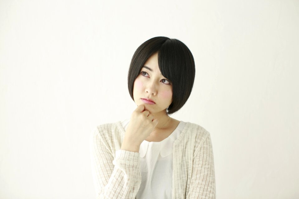 Woman girl thinking