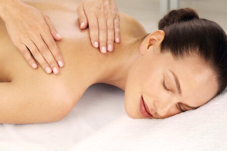 Woman massage day spa photo